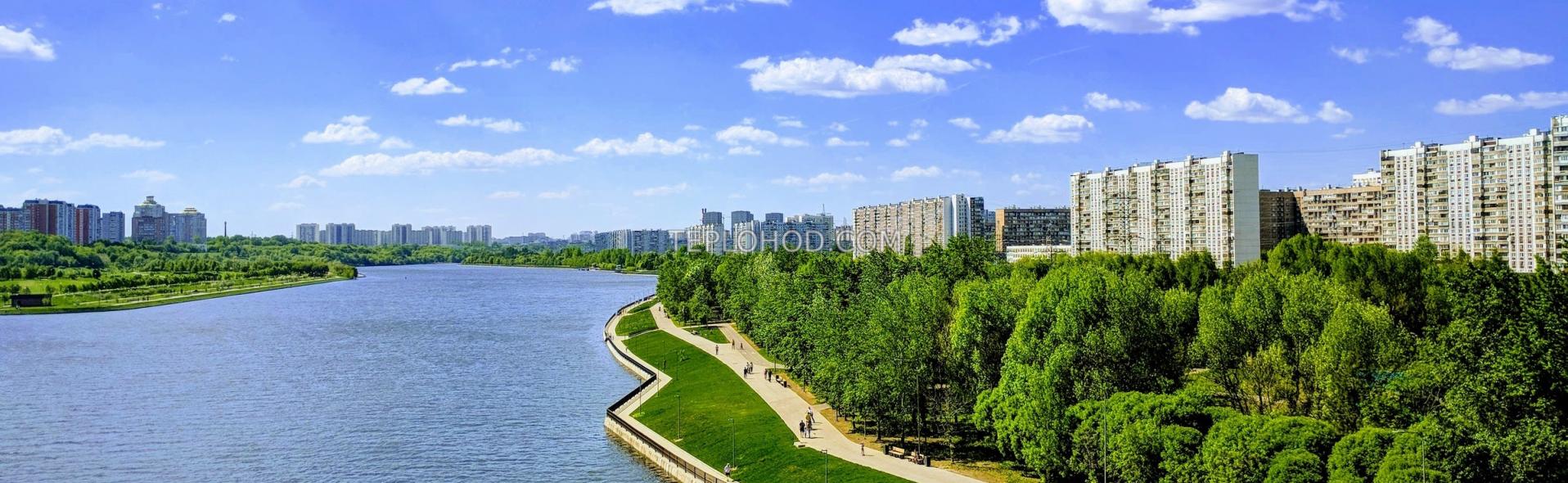 Парк на Братиславской Москва река