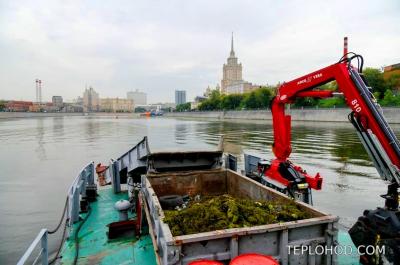 В октябре завершился сезон очистки Москвы-реки.